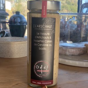 VELOUTE D'ARTICHAUTS AUX NOISETTES I,G,P DE CERVIONE